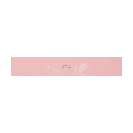 MOD ROZE TULP BRUILOFT UITNODIGINGEN WIKKEL (Vlak)