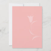 MOD ROZE TULP TROUWEN KAART (Achterkant)