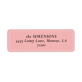 MOD ROZE TULP TULP TROUWRETOUR ADRESLABEL ETIKET