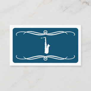 mod saxofone (aanpasbaar in kleur) visitekaartje