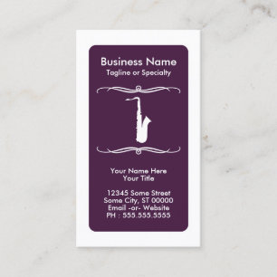 mod-saxofoon klantenkaartje