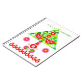 Mod Scandi Holiday Bird and Tree Note Book Notitieboek (Linkerzijde)
