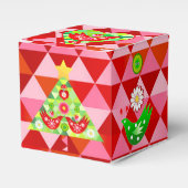 Mod Scandi Holiday Bird Gift Box Bedankdoosjes (Voorkant Zijde)