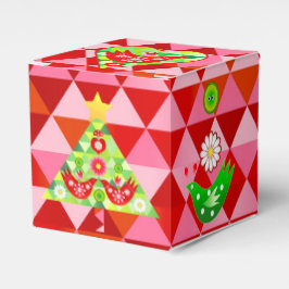 Mod Scandi Holiday Bird Gift Box Bedankdoosjes