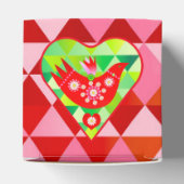 Mod Scandi Holiday Bird Gift Box Bedankdoosjes (Bovenkant)