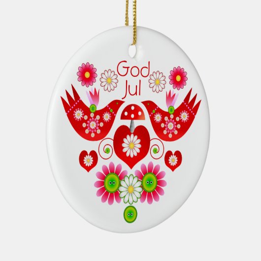 Mod Scandi Holiday Bird Ornament (Rechts)