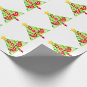 Mod Scandi Holiday Bird Wrapping Paper Cadeaupapier (Hoek)