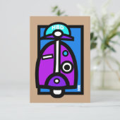Mod Scooter Birthday-kaart Kaart (Staand voorkant)