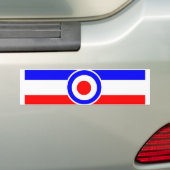 Mod scooter doelwit met strepen bumpersticker (Op auto)