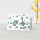 Mod Scooter Kaart (Gele Bloem)
