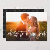 Mod Script juicht een nieuwjaarsfotokaart toe Feestdagenkaart (Voorkant / Achterkant)