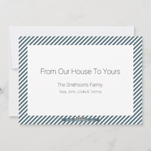 Mod Seal Photo Holiday-kaart Feestdagenkaart (Achterkant)