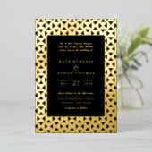 Mod Shapes Lijst Wedding Folie Uitnodiging (Staand Voorkant)