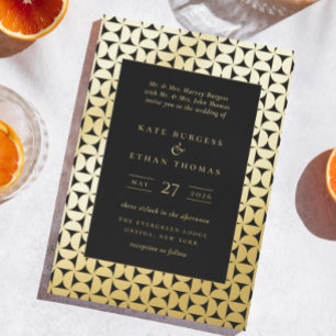 Mod Shapes Lijst Wedding Folie Uitnodiging
