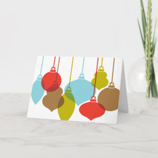 Mod. siert Retro Kerstkaarten Feestdagen Kaart