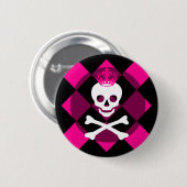 Mod Skull Pinz Ronde Button 5,7 Cm (Voorkant /achterkant)