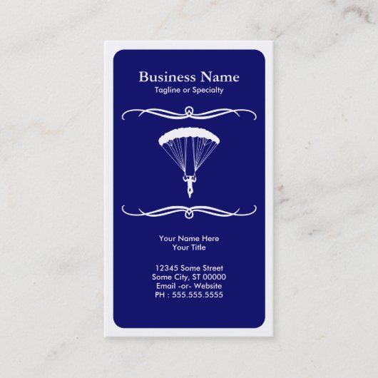 mod skydiving visitekaartje (Voorkant)