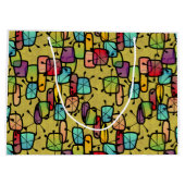 Mod Snowflake Gift Bag Groot Cadeauzakje (Achterkant)