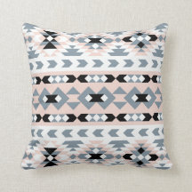 Mod Southwest Geometric Blush en Black