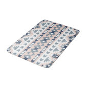 Mod Southwest Geometric Navy Blush Badmat (Gekanteld)