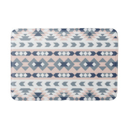 Mod Southwest Geometric Navy Blush Badmat