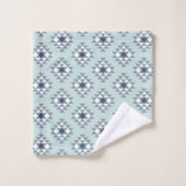 Mod Southwest Geometric Navy Mint Bad Handdoek (Wasdoekje)