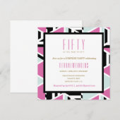 Mod Squad Milestone Birthday Invitation Kaart (Voorkant / Achterkant)