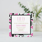 Mod Squad Milestone Birthday Invitation Kaart (Staand voorkant)