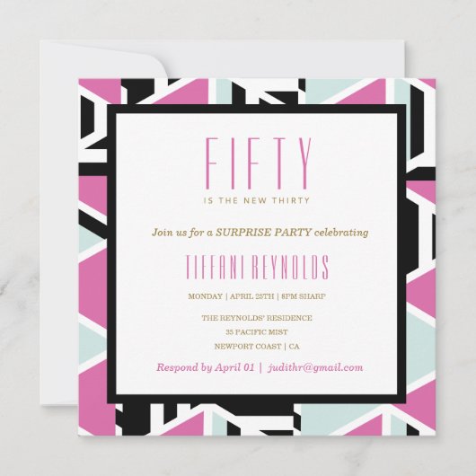 Mod Squad Milestone Birthday Invitation Kaart (Voorkant)