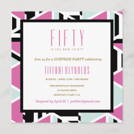 Mod Squad Milestone Birthday Invitation Kaart