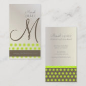 Mod Stars, monogram visitekaartjes (Voorkant / Achterkant)