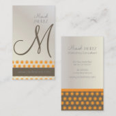 Mod Stars, monogram zakelijke kaarten Visitekaartje (Voorkant / Achterkant)