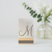 Mod Stars, monogram zakelijke kaarten Visitekaartje (Staand voorkant)