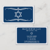 mod ster van david (kleur aanpasbaar) visitekaartje (Voorkant / Achterkant)