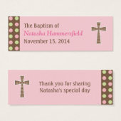 Mod Stippen Doop Klein Label Mini Visitekaartjes (Voorkant /achterkant)