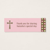 Mod Stippen Doop Klein Label Mini Visitekaartjes (Achterkant)