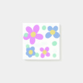 Mod Stippen Floral Print Post-it® Notes (Voorkant)