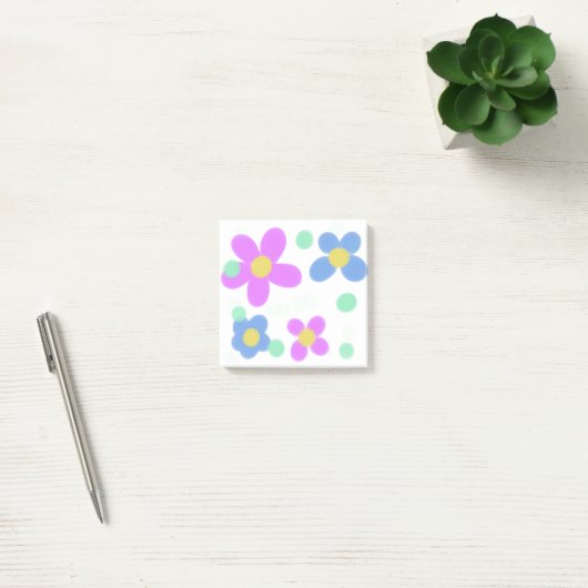 Mod Stippen Floral Print Post-it® Notes (Kantoor)