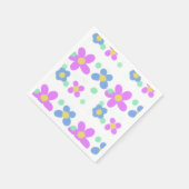 Mod Stippen Floral Print Servet (Hoek)