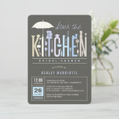 Mod Stock De Keuken Vrijgezellenfeest Uitnodiging (Staand voorkant)