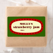 Mod Strawberry Jam Home Inblikken Jar Label (Insitu)