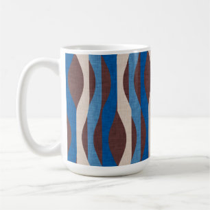 Mod Stripes Blue Koffiemok