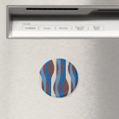 Mod Stripes Blue Magneet (Insitu (Vaatwasser))