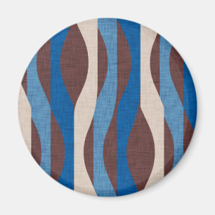 Mod Stripes Blue Magneet