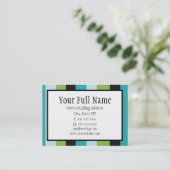 Mod Stripes Chubby-profielkaart Visitekaartje (Staand voorkant)