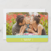 Mod Stripes Moving Announcement Aankondiging (Voorkant)