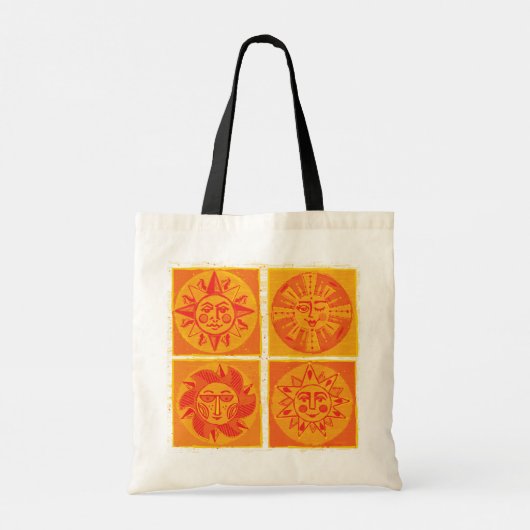 Mod Sun Gezichten Oranje Tas + strandtas (Achterkant)