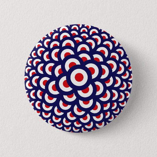 Mod Swarm Badge Ronde Button 5,7 Cm (Voorkant)