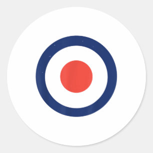 Mod Target Air Force Bullseye Doel _1 Ronde Sticker