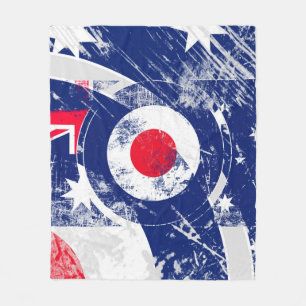 Mod Target Mods Australia Target Grunge Roundel Fleece Deken